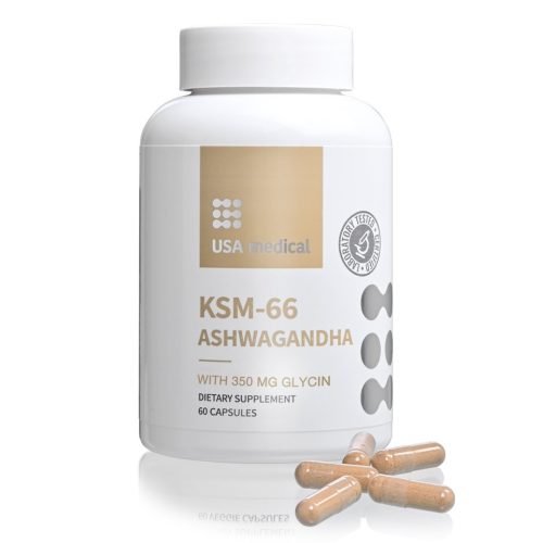 Ashwagandha kapszula 350mg glicinnel KSM-66 ASHWAGANDHA® 60 db